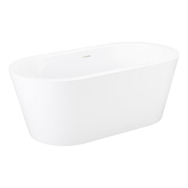 Signature Hardware 59" Leith Acrylic Freestanding Tub Wayfair